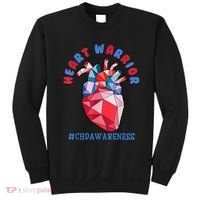 Heart Warrior CHD Congenital Heart Defect Awareness Sweatshirt thumb 0