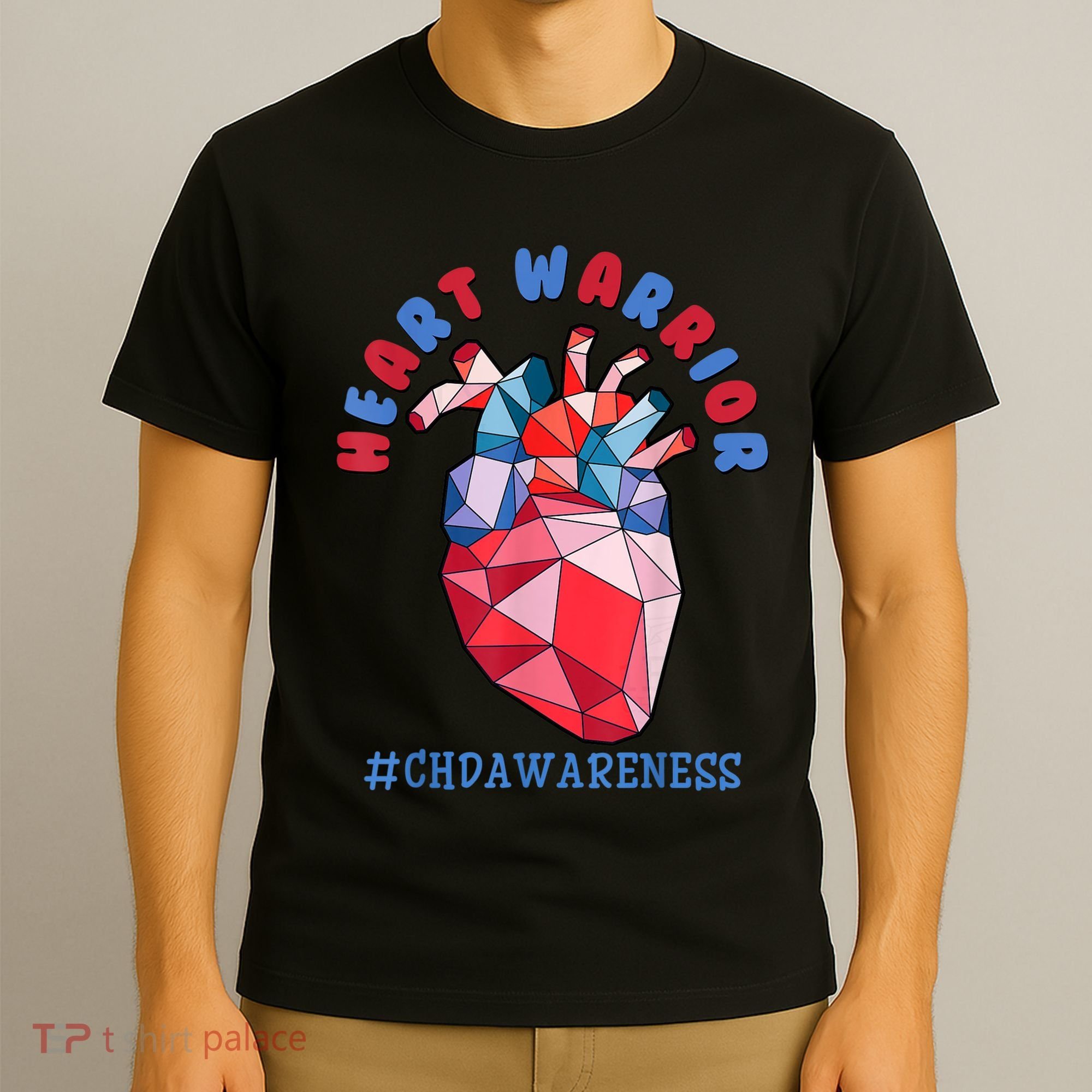 Heart Warrior CHD Congenital Heart Defect Awareness T-Shirt