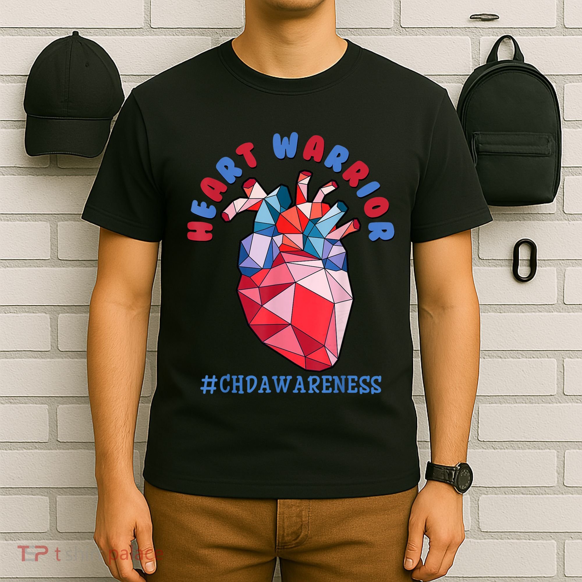 Heart Warrior CHD Congenital Heart Defect Awareness T-Shirt
