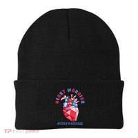 Heart Warrior CHD Congenital Heart Defect Awareness Beanie thumb 0
