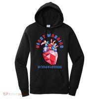 Heart Warrior CHD Congenital Heart Defect Awareness Women's Hoodie thumb 0