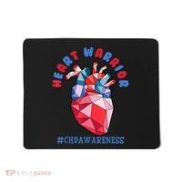 Heart Warrior CHD Congenital Heart Defect Awareness Mousepad thumb 0