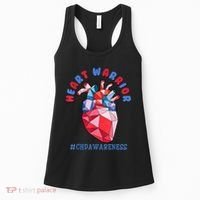 Heart Warrior CHD Congenital Heart Defect Awareness Women's Tank Top thumb 0