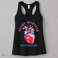 Heart Warrior CHD Congenital Heart Defect Awareness Women's Tank Top thumb 3