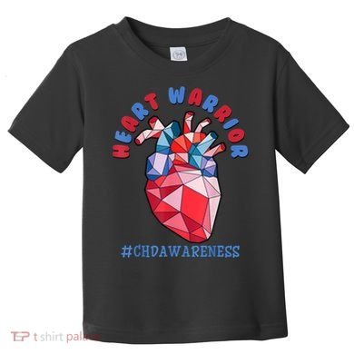 Heart Warrior CHD Congenital Heart Defect Awareness Toddler T-Shirt