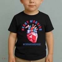 Heart Warrior CHD Congenital Heart Defect Awareness Toddler T-Shirt thumb 2