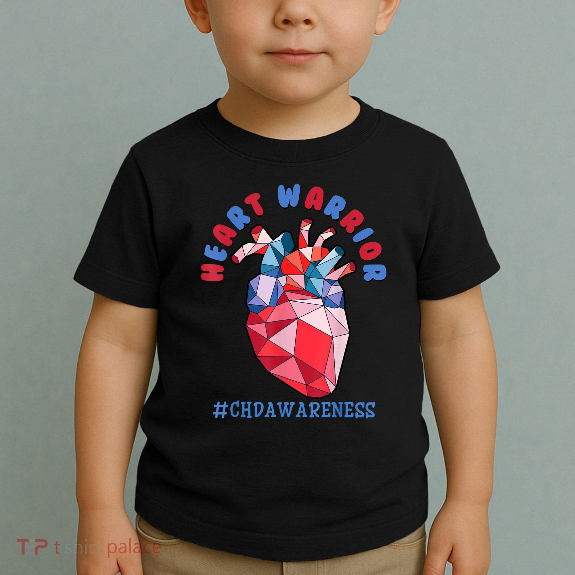 Heart Warrior CHD Congenital Heart Defect Awareness Toddler T-Shirt