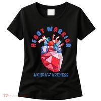 Heart Warrior CHD Congenital Heart Defect Awareness Women's T-Shirt thumb 0