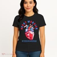 Heart Warrior CHD Congenital Heart Defect Awareness Women's T-Shirt thumb 4