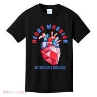 Heart Warrior CHD Congenital Heart Defect Awareness Kids T-Shirt thumb 0