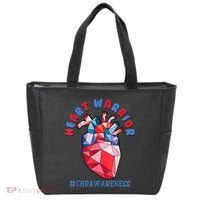 Heart Warrior CHD Congenital Heart Defect Awareness Tote Bag thumb 0