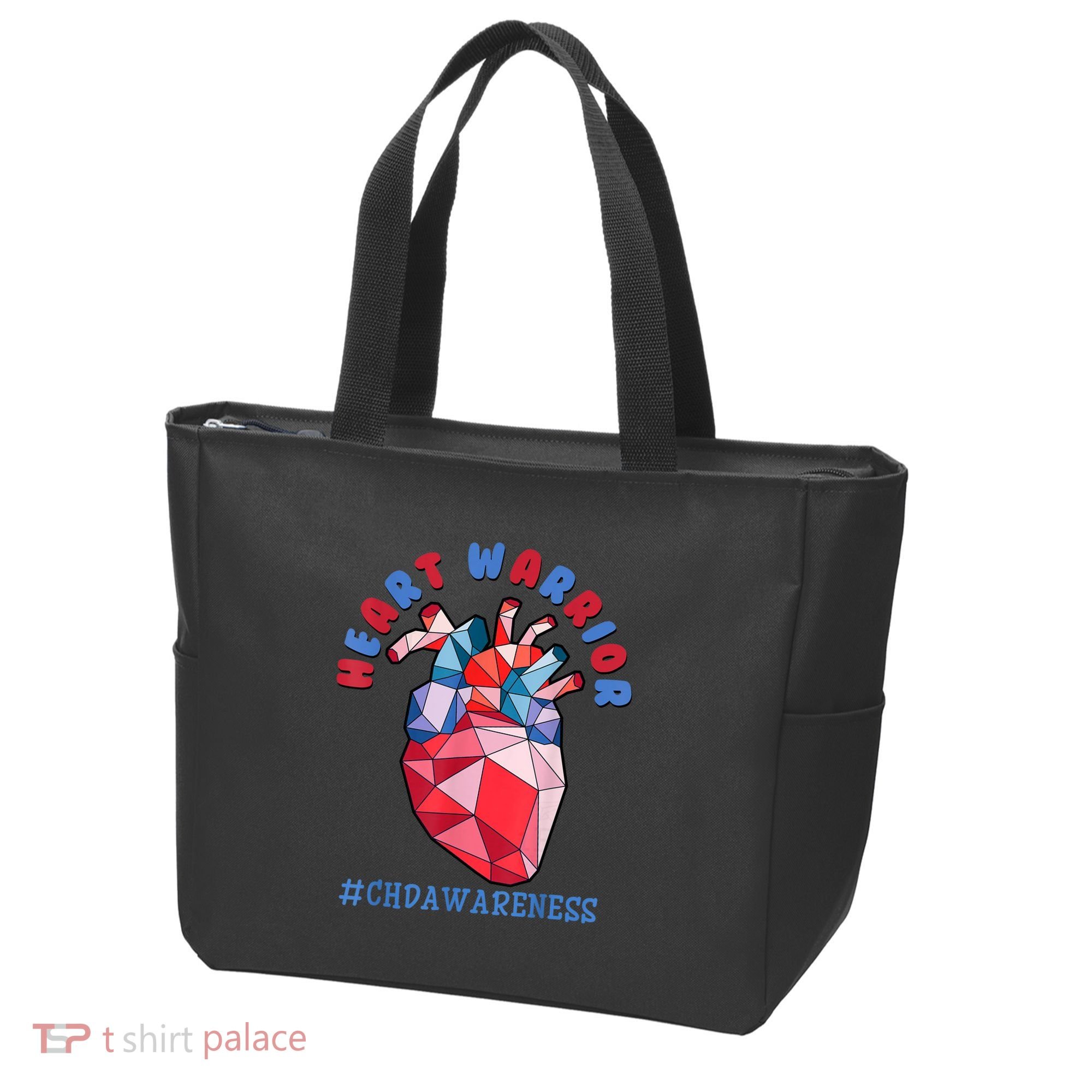 Heart Warrior CHD Congenital Heart Defect Awareness Tote Bag