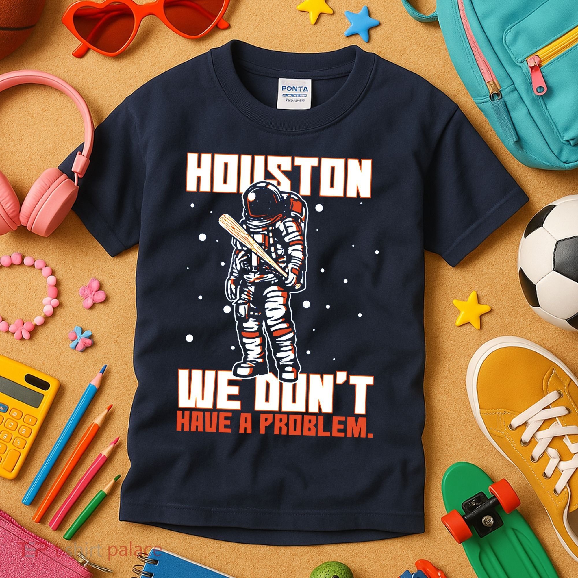 Houston We Don't Have A Problem Astronaut Kids T-Shirt