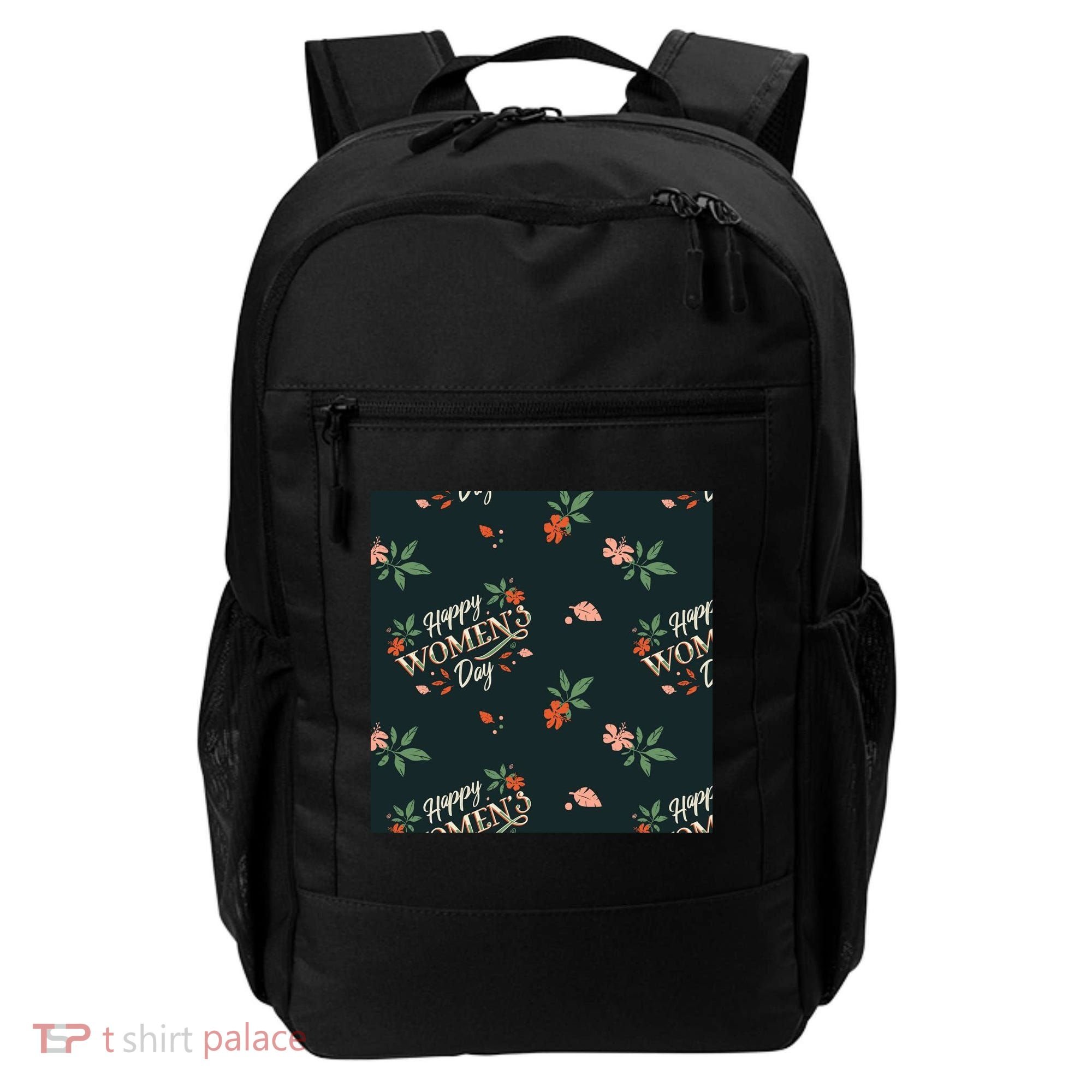 Happy Women's Day Floral Cute Gift Backpack