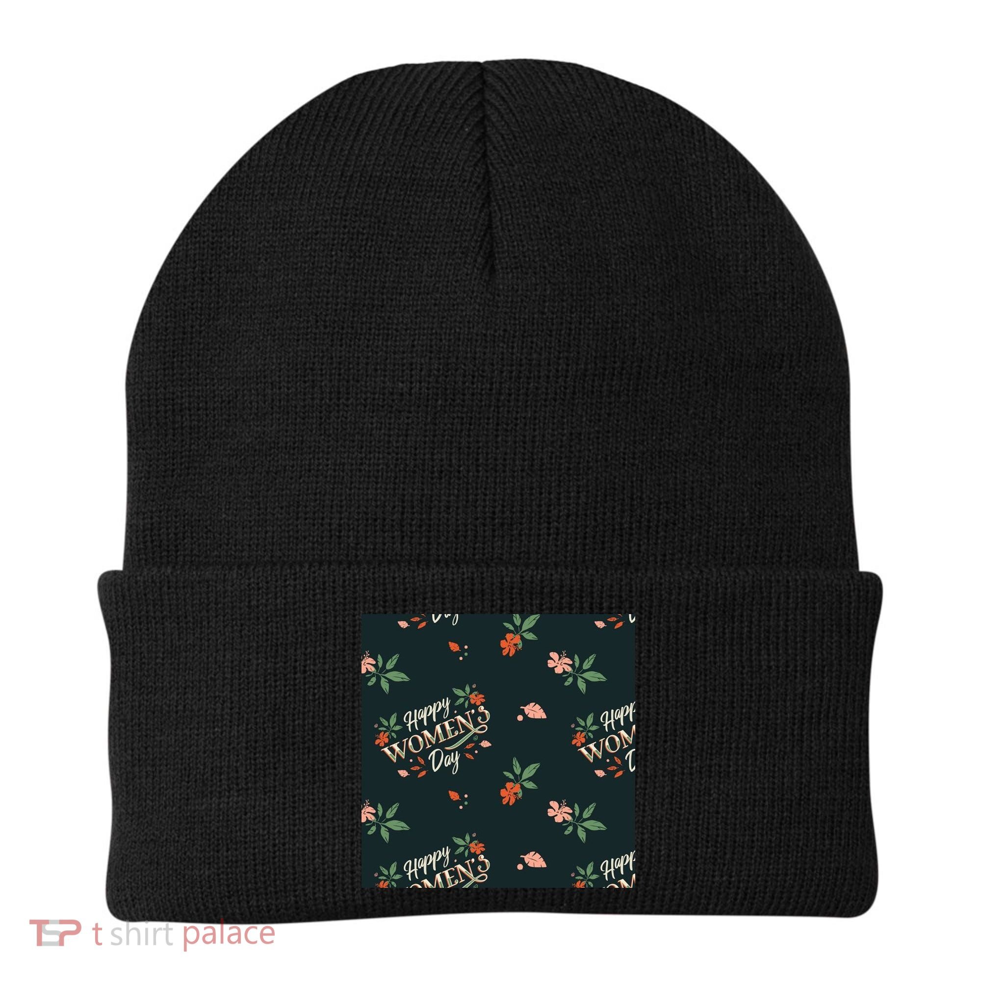 Happy Women's Day Floral Cute Gift Beanie