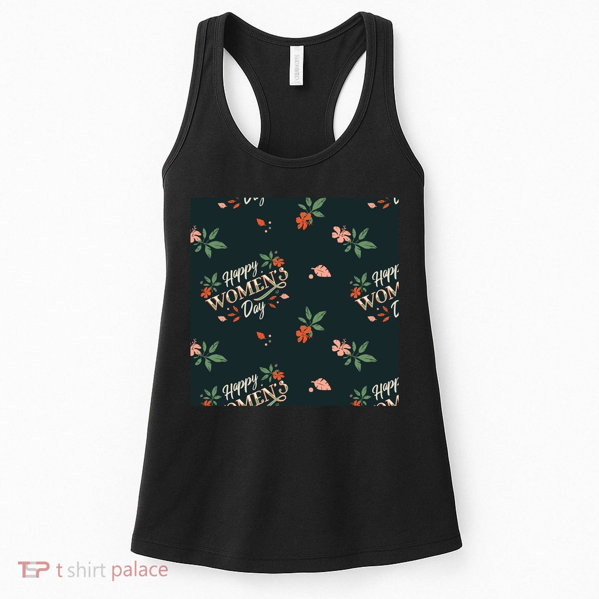Happy Women's Day Floral Cute Gift Women's Tank Top