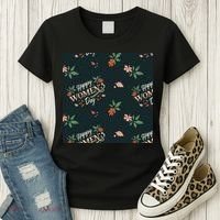 Happy Women's Day Floral Cute Gift Women's T-Shirt thumb 3
