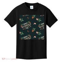 Happy Women's Day Floral Cute Gift Kids T-Shirt thumb 0