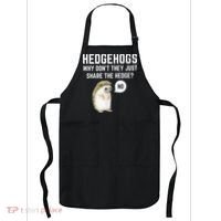 Hedgehogs Why Don't They Just Share The Hedge? Funny Hedgehog Apron thumb 0