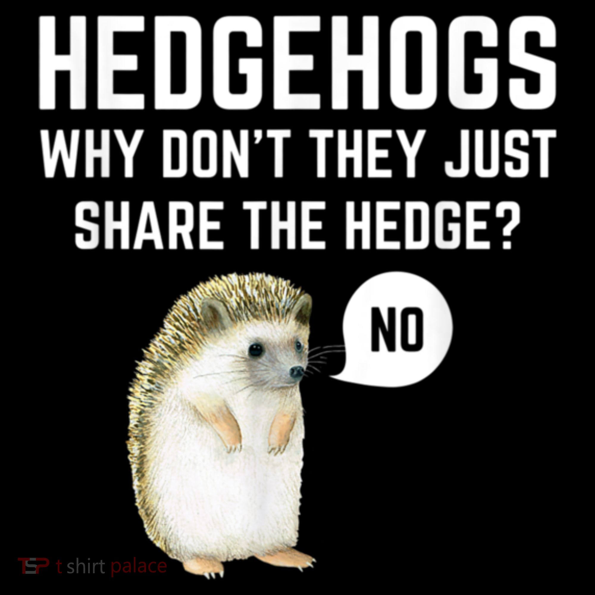 Hedgehogs Why Don't They Just Share The Hedge? Funny Hedgehog Women's Hoodie