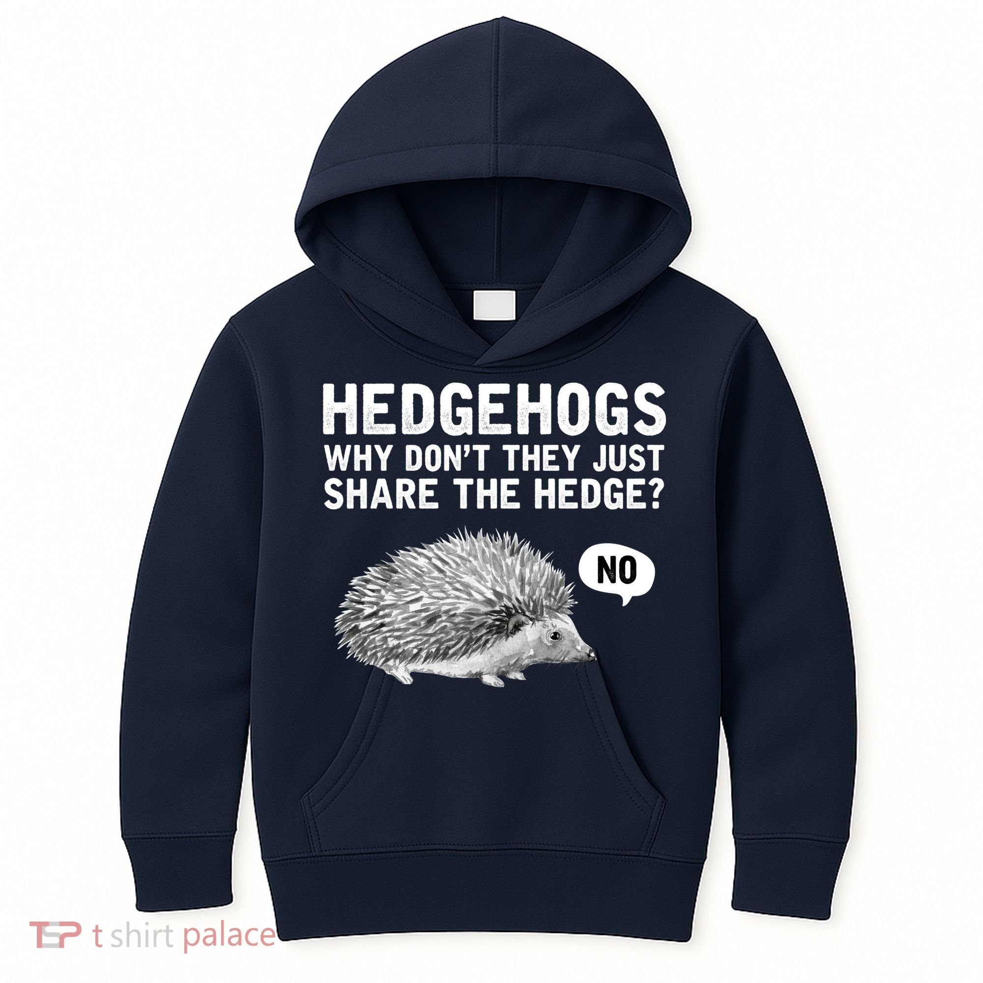 Hedgehogs Why Don't They Just Share The Hedge Funny Kids Hoodie