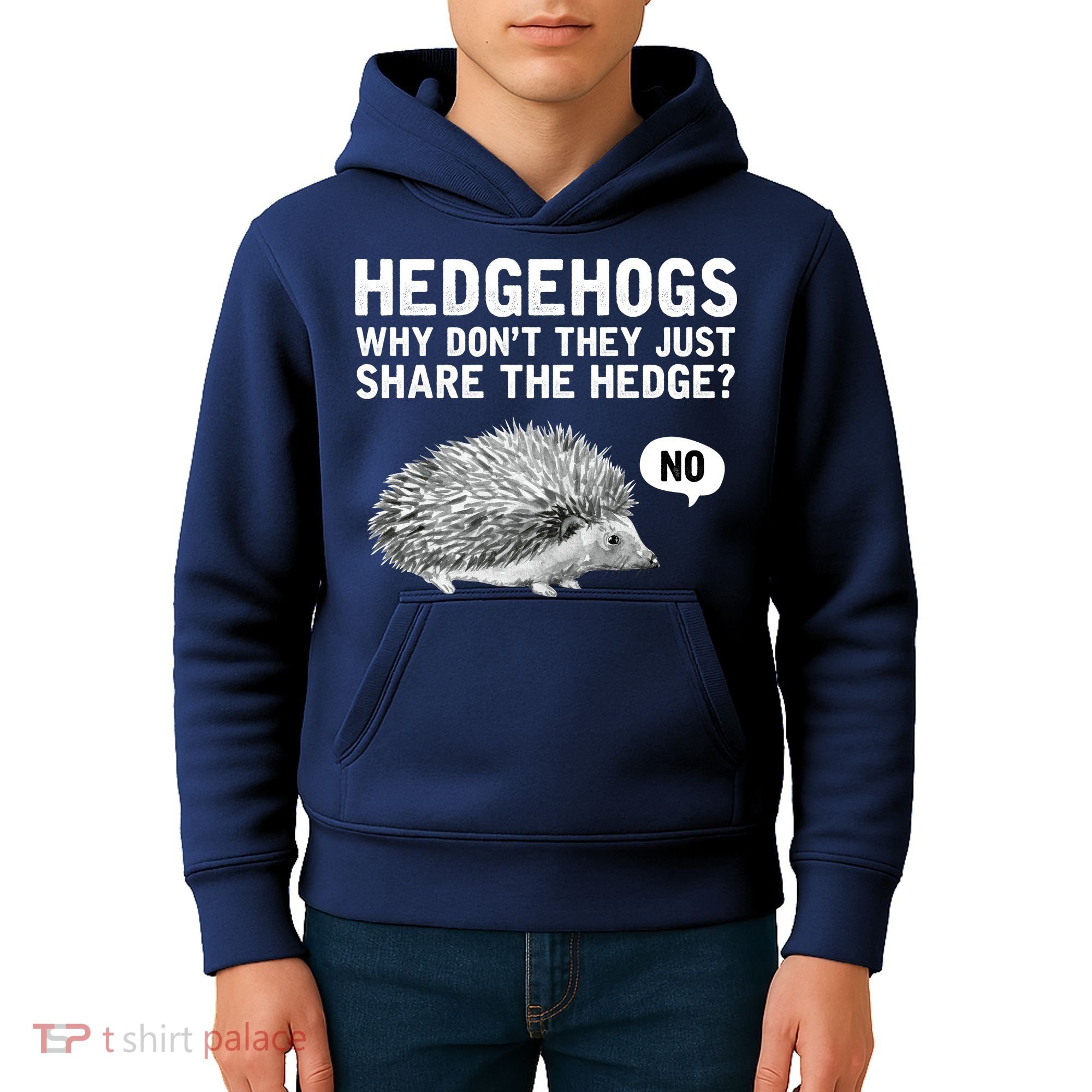 Hedgehogs Why Don't They Just Share The Hedge Funny Kids Hoodie