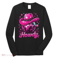 Howdy Western Disco Bachelorette Party Rodeo Cowgirl Long Sleeve Shirt thumb 0
