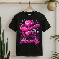 Howdy Western Disco Bachelorette Party Rodeo Cowgirl T-Shirt thumb 2
