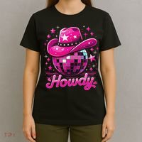 Howdy Western Disco Bachelorette Party Rodeo Cowgirl T-Shirt thumb 4