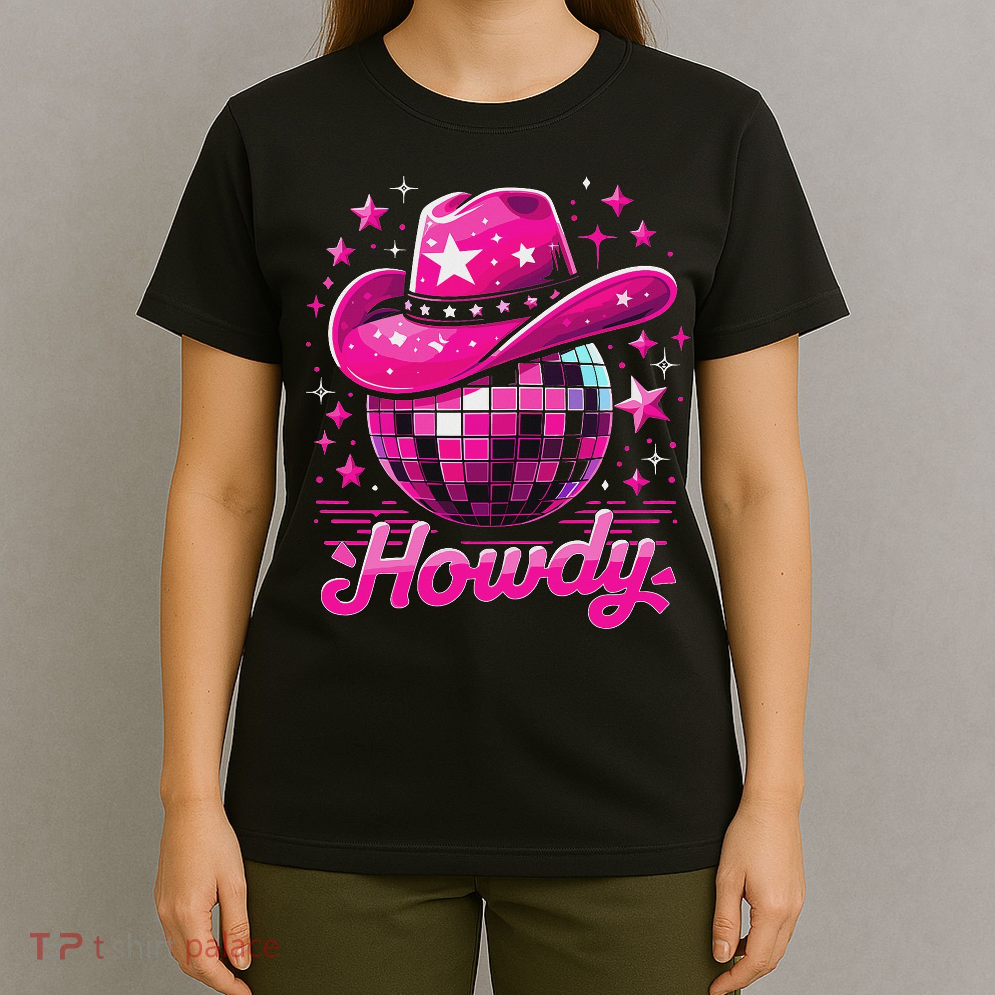 Howdy Western Disco Bachelorette Party Rodeo Cowgirl T-Shirt