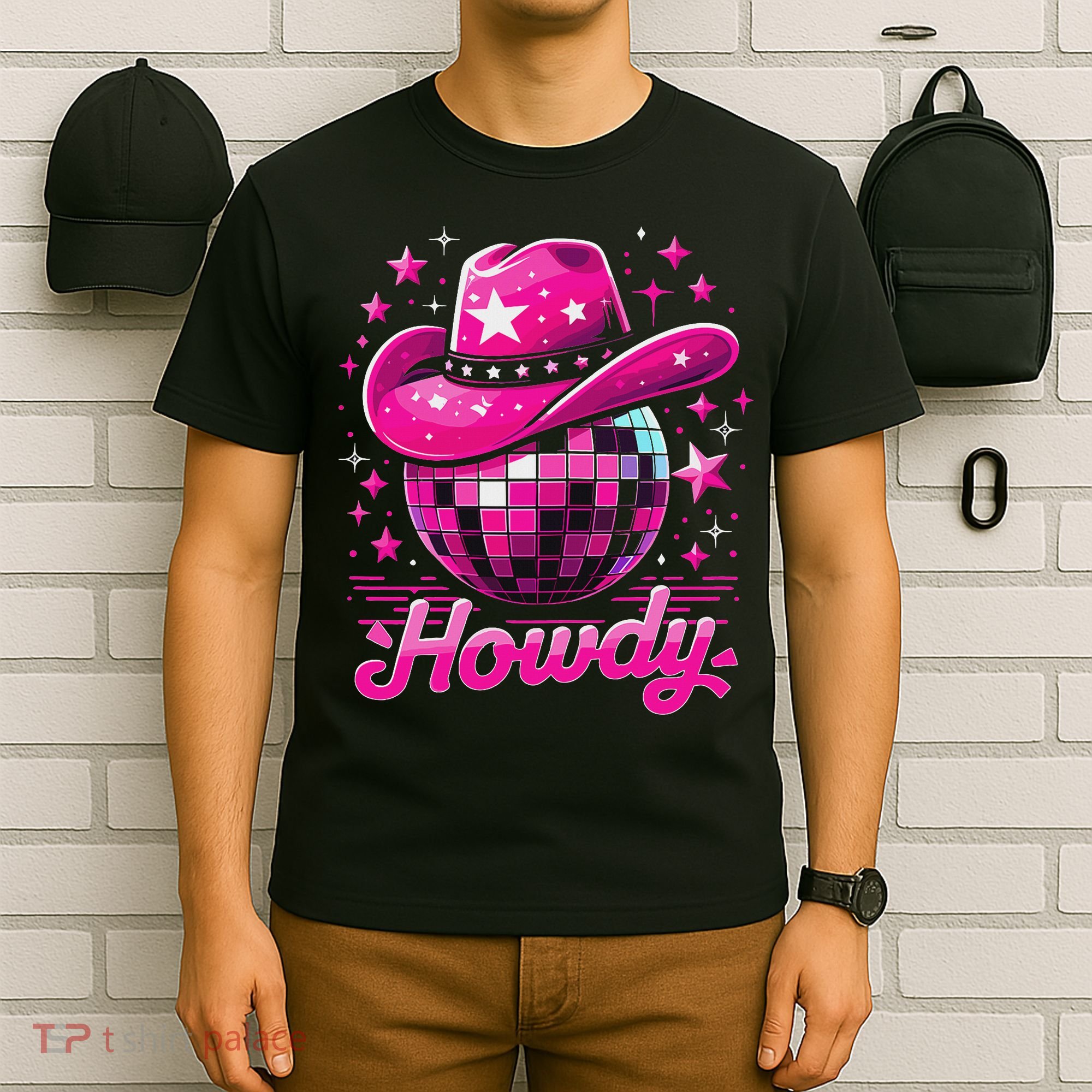 Howdy Western Disco Bachelorette Party Rodeo Cowgirl T-Shirt