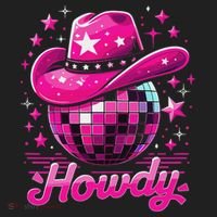 Howdy Western Disco Bachelorette Party Rodeo Cowgirl Hat thumb 2