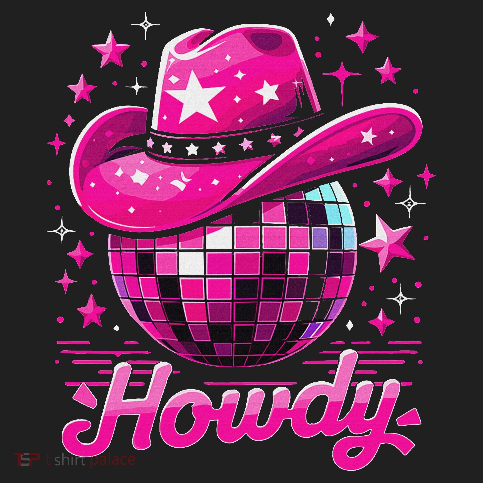 Howdy Western Disco Bachelorette Party Rodeo Cowgirl Hat