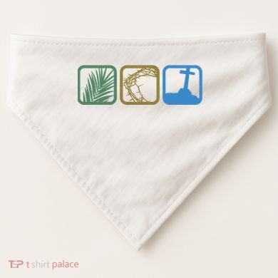 Holy Week Easter Jesus USA-Made Doggie Bandana