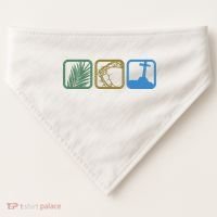 Holy Week Easter Jesus USA-Made Doggie Bandana thumb 0