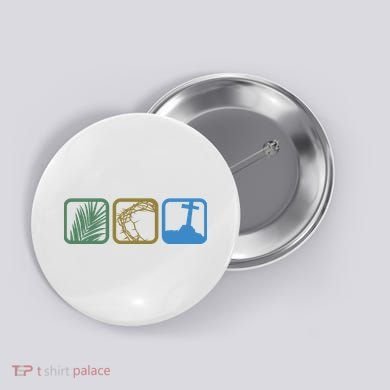 Holy Week Easter Jesus Button