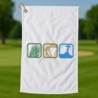 Holy Week Easter Jesus Golf Towel thumb 1