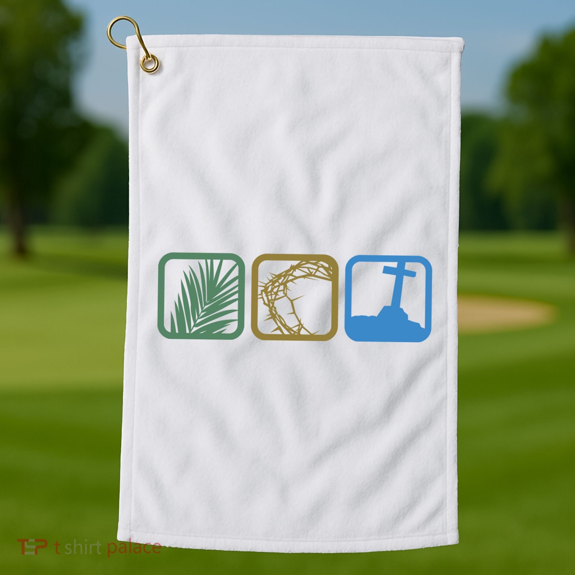 Holy Week Easter Jesus Golf Towel