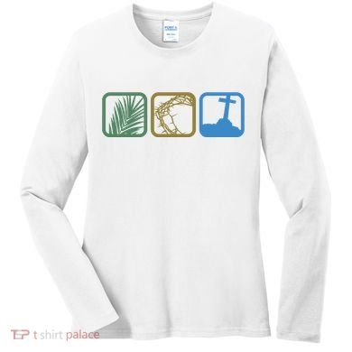 Holy Week Easter Jesus Women's Long Sleeve Shirt