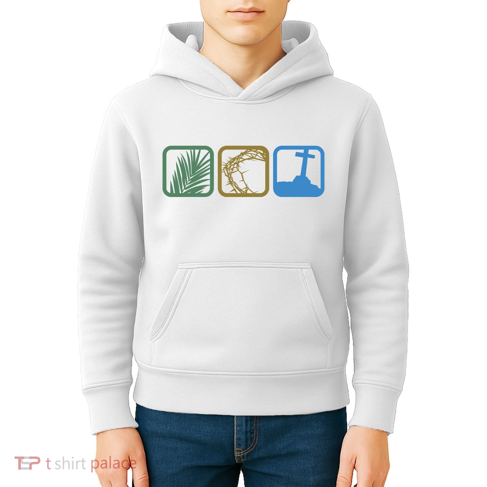 Holy Week Easter Jesus Kids Hoodie