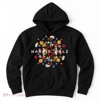 Harris Walz Flower Mandala Central Bloom Hoodie thumb 0