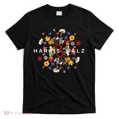 Harris Walz Flower Mandala Central Bloom T-Shirt