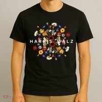 Harris Walz Flower Mandala Central Bloom T-Shirt thumb 3