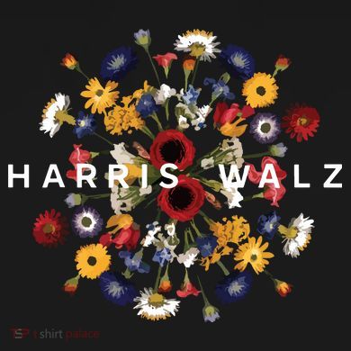 Harris Walz Flower Mandala Central Bloom Tall T-Shirt