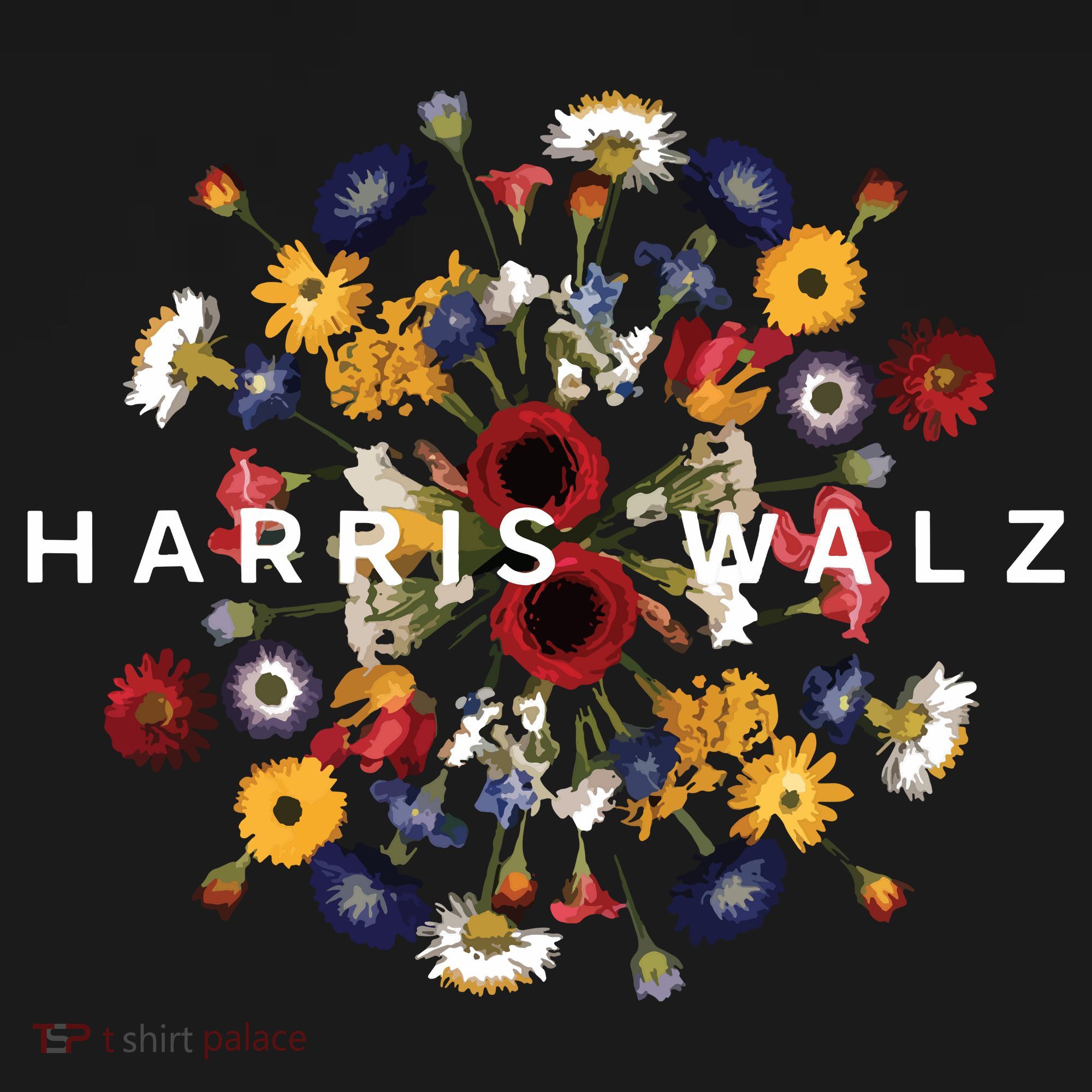 Harris Walz Flower Mandala Central Bloom Bucket Hat