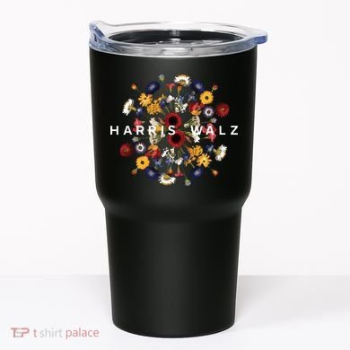Harris Walz Flower Mandala Central Bloom Tumbler
