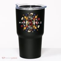 Harris Walz Flower Mandala Central Bloom Tumbler thumb 0