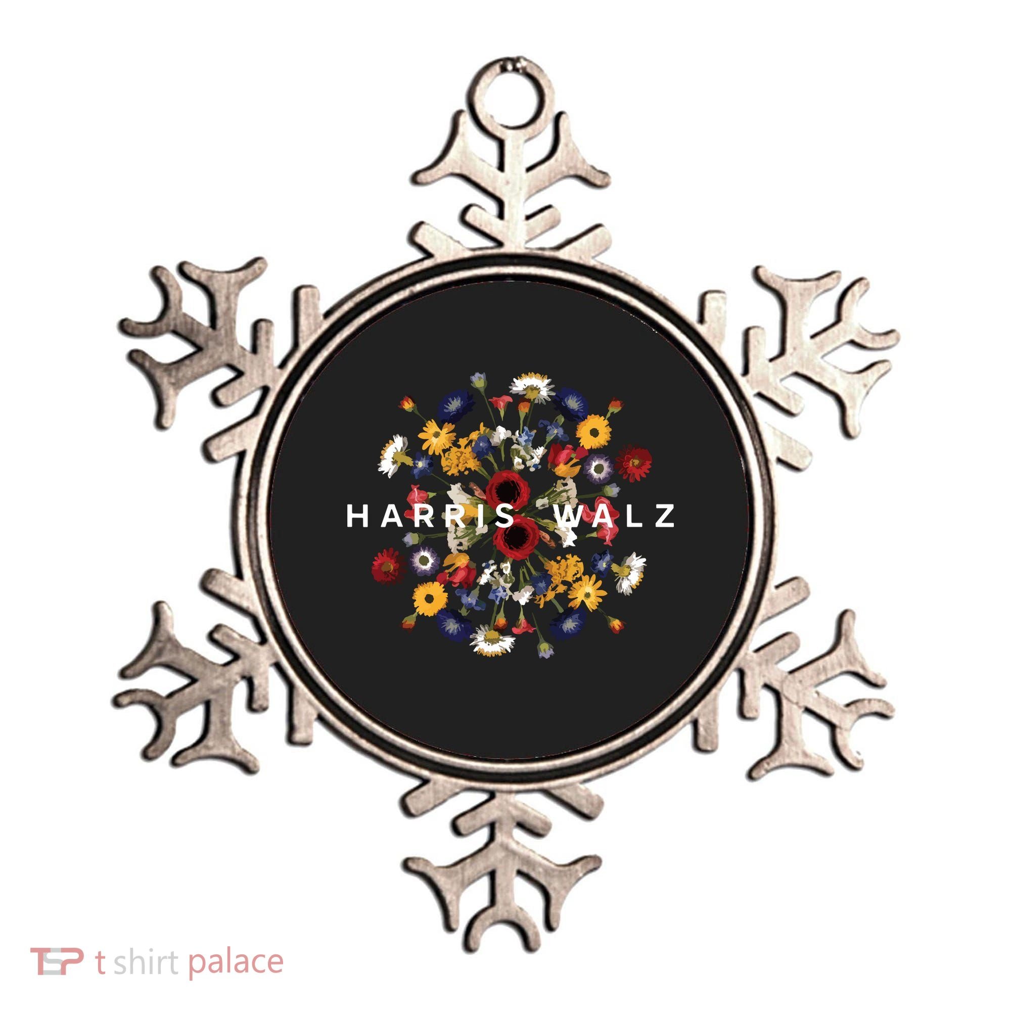 Harris Walz Flower Mandala Central Bloom Ornament
