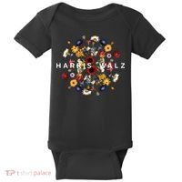 Harris Walz Flower Mandala Central Bloom Baby Bodysuit thumb 0