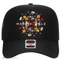 Harris Walz Flower Mandala Central Bloom Hat thumb 0